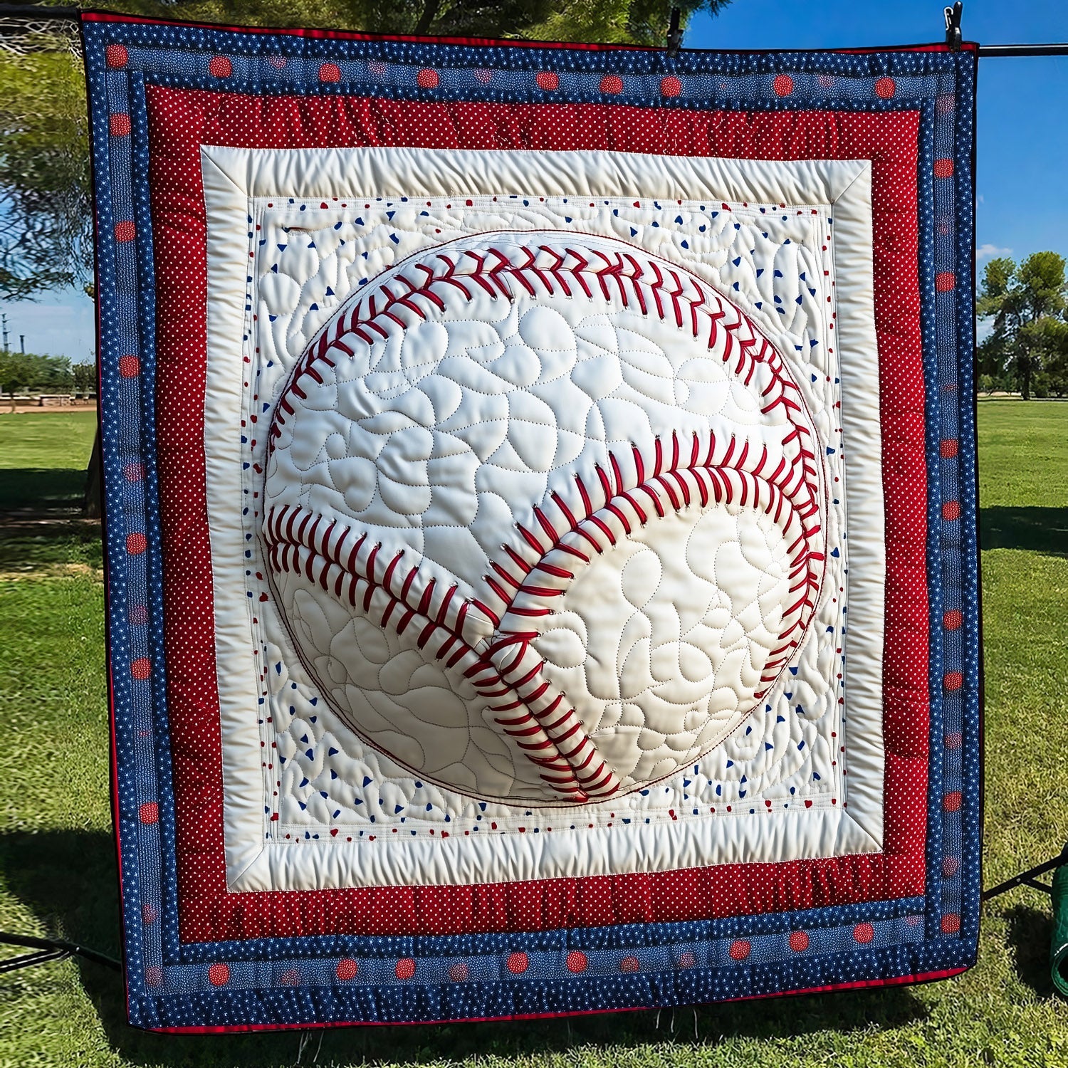 Dugout Dreams Quilted Blanket Baseball Christmas Gifts