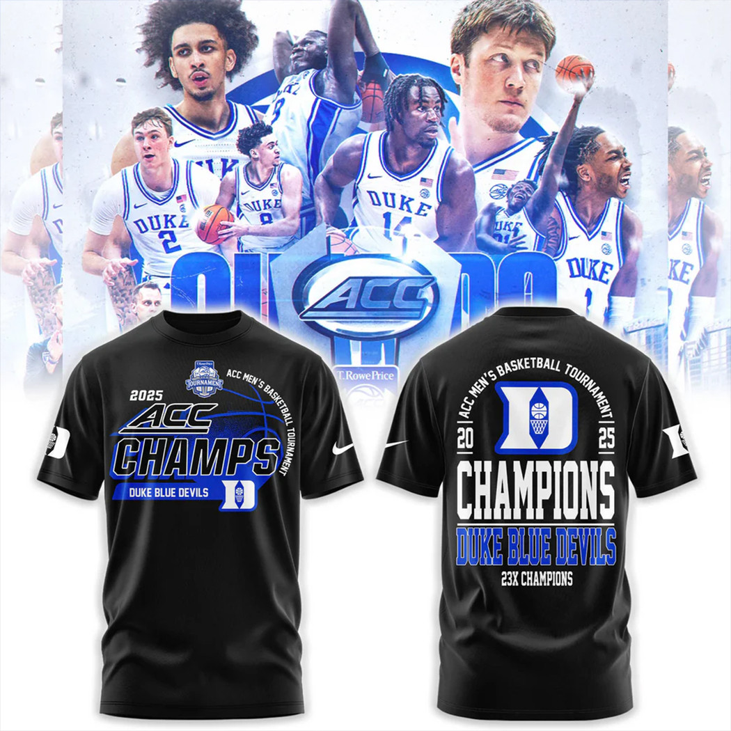 Duke Acc Championship Shirt Basketball Enthusiast Gifts