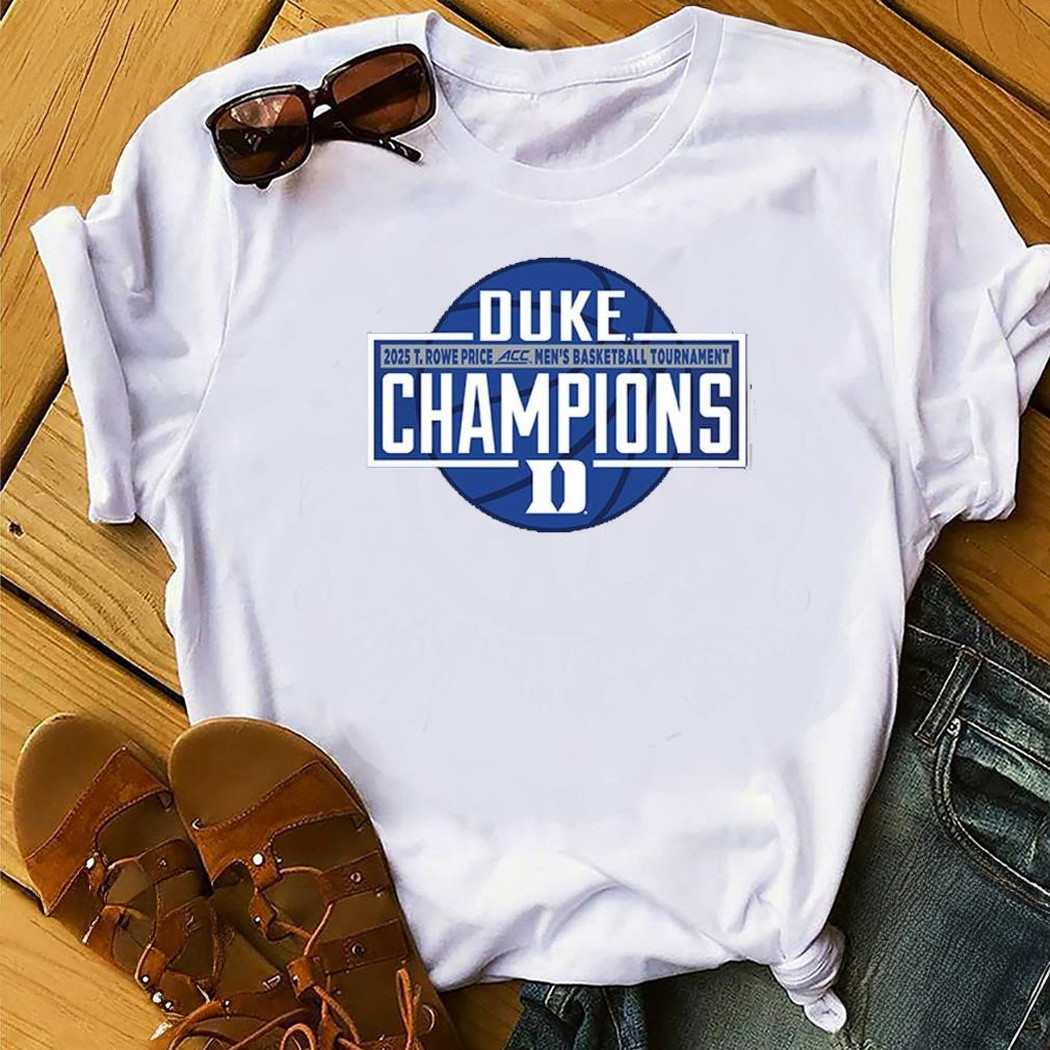 Duke Acc Championship Shirt Duke Men'S BB ACC 2025 Champs T-Shirt Gifts For Fans