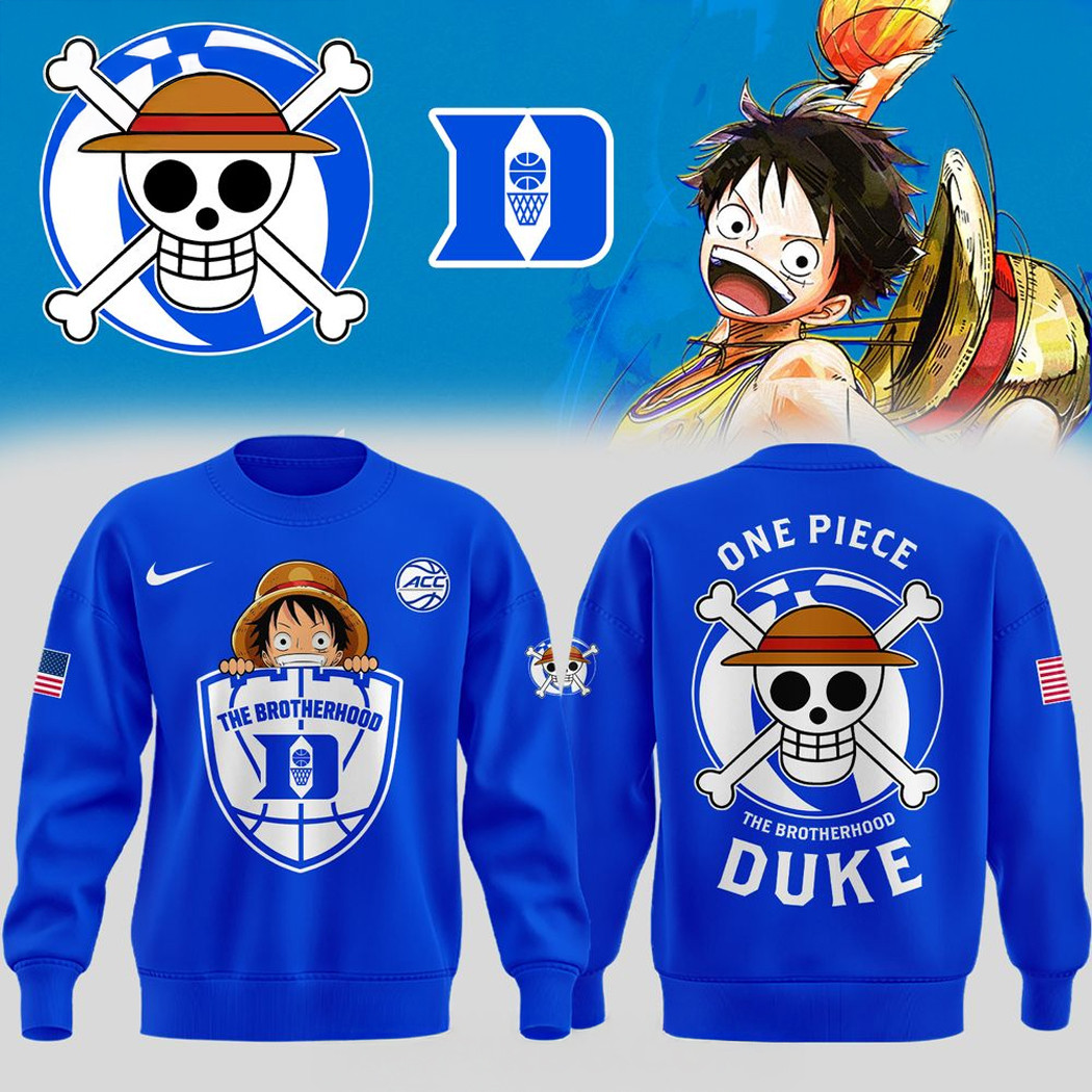 Duke Acc Championship Sweatshirt Duke Blue Devils Men's Basketball x One Piece Special Hoodie