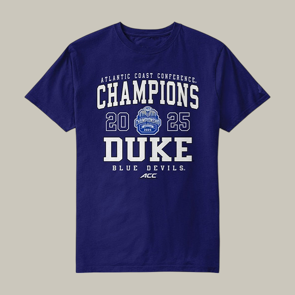 Duke ACC Football Champs T-Shirt Duke Blue Devils Clothes Cool Gift For Football Lovers