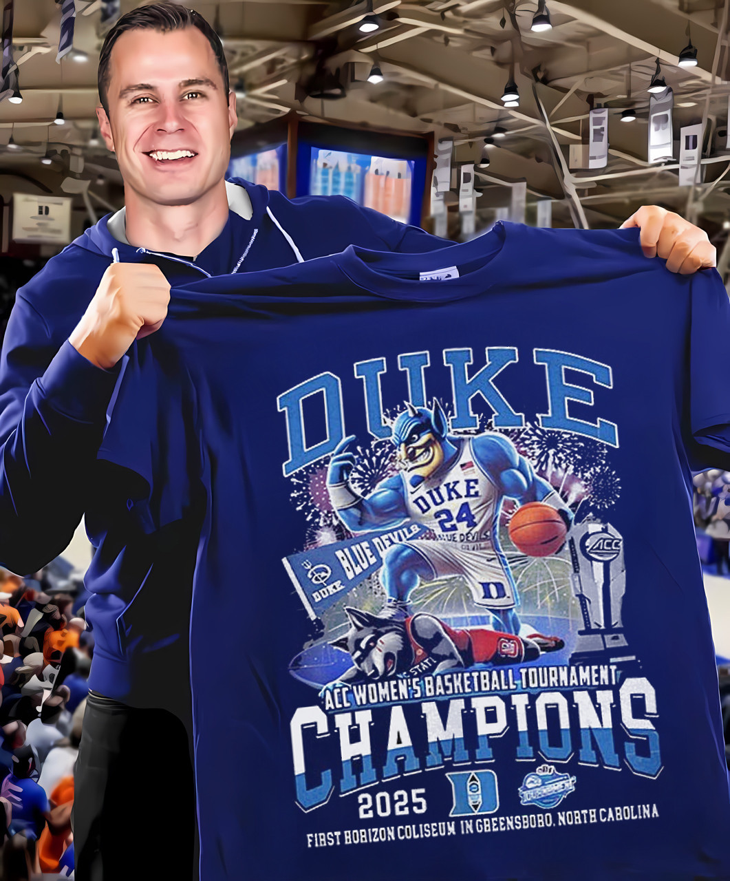 Duke ACC Women's Basketball Tournament Champions 2025 Shirt Blue Devils Duke Fan Gifts