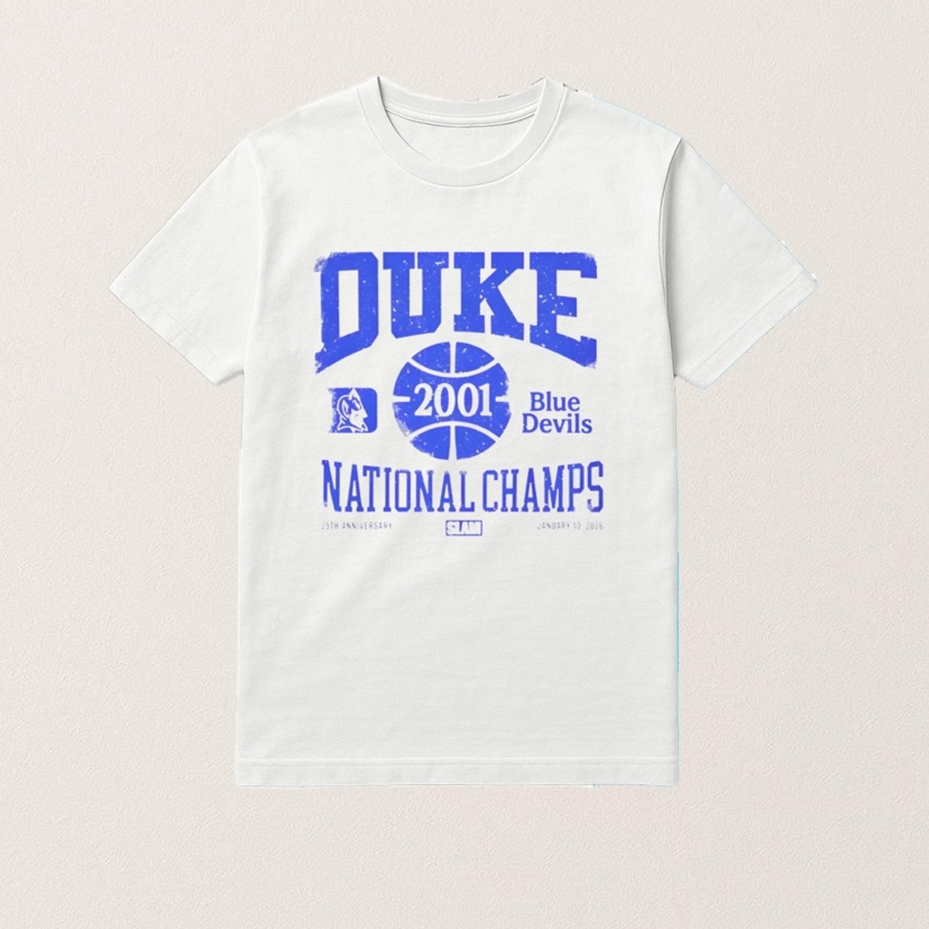 Duke Blue Basketball 2001 National Champions Shirt Gift For Basketball Lover