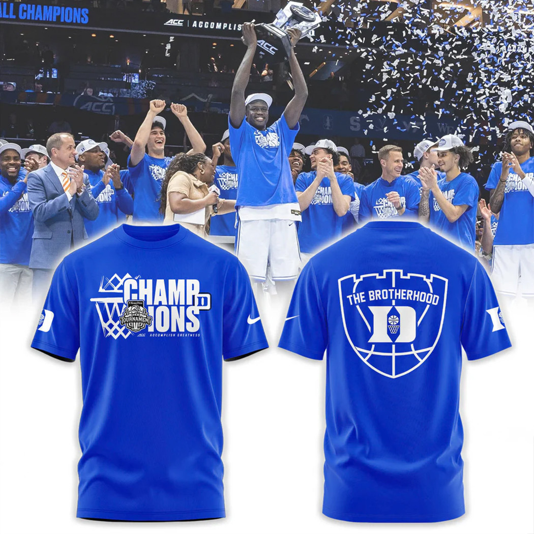 Duke Blue Devils 2025 ACC Men's Basketball Conference Tournament Champions Shirt Gift For Fans