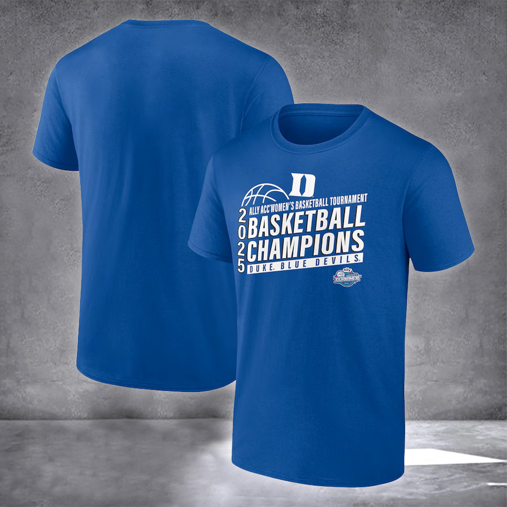Duke Blue Devils 2025 ACC Women's Basketball Champions Shirt ACC Conference Tournament