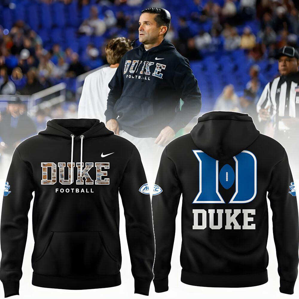 Duke Blue Devils 2025 Durham Camo Wordmark Club Hoodie Gift Ideas For Basketball Lovers
