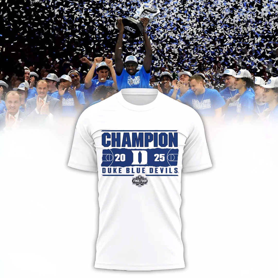 Duke Blue Devils 2025 NCAA Men's Basketball Tournament March Madness Final Four T-Shirt