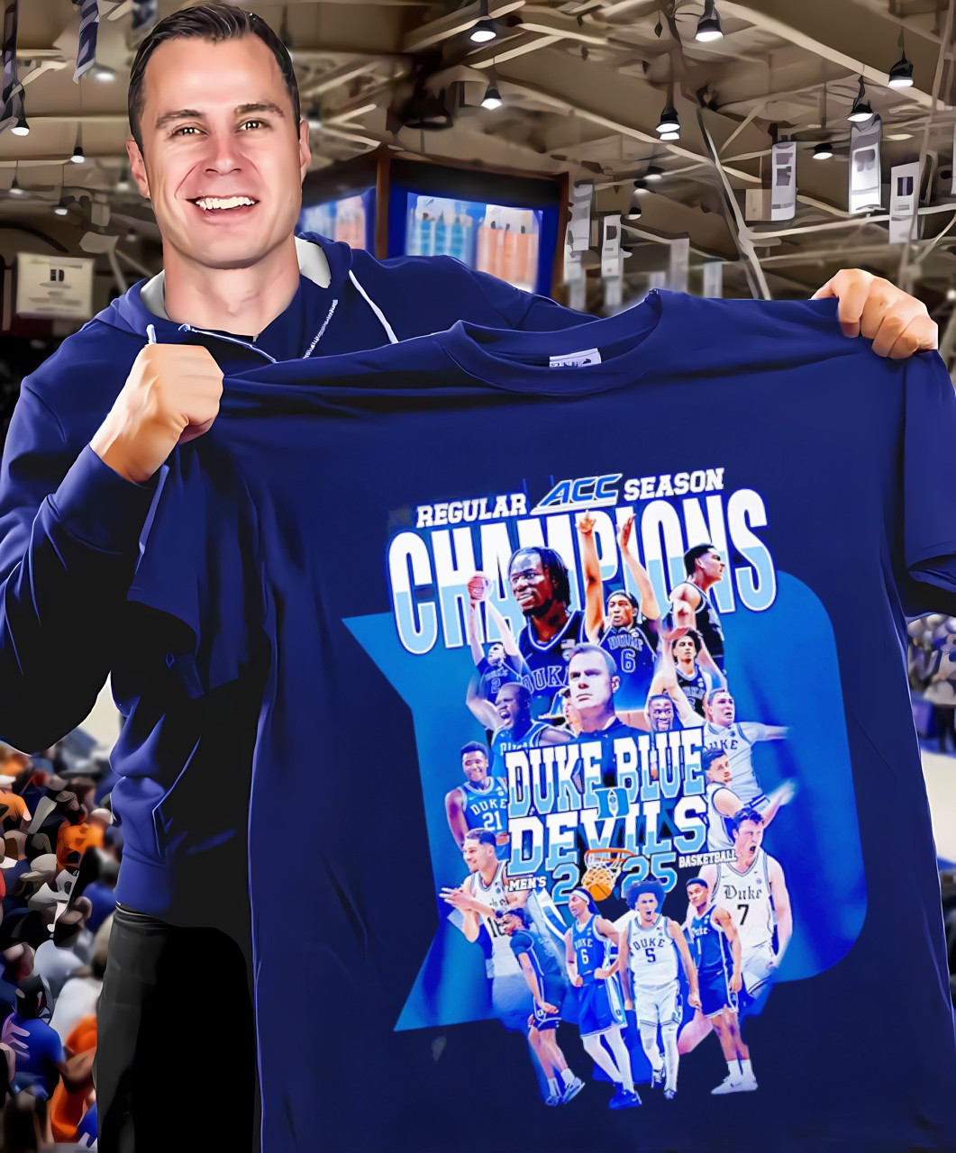 Duke Blue Devils ACC Championship Shirt 2025 Men's Basketball Champions Merch Best Gifts