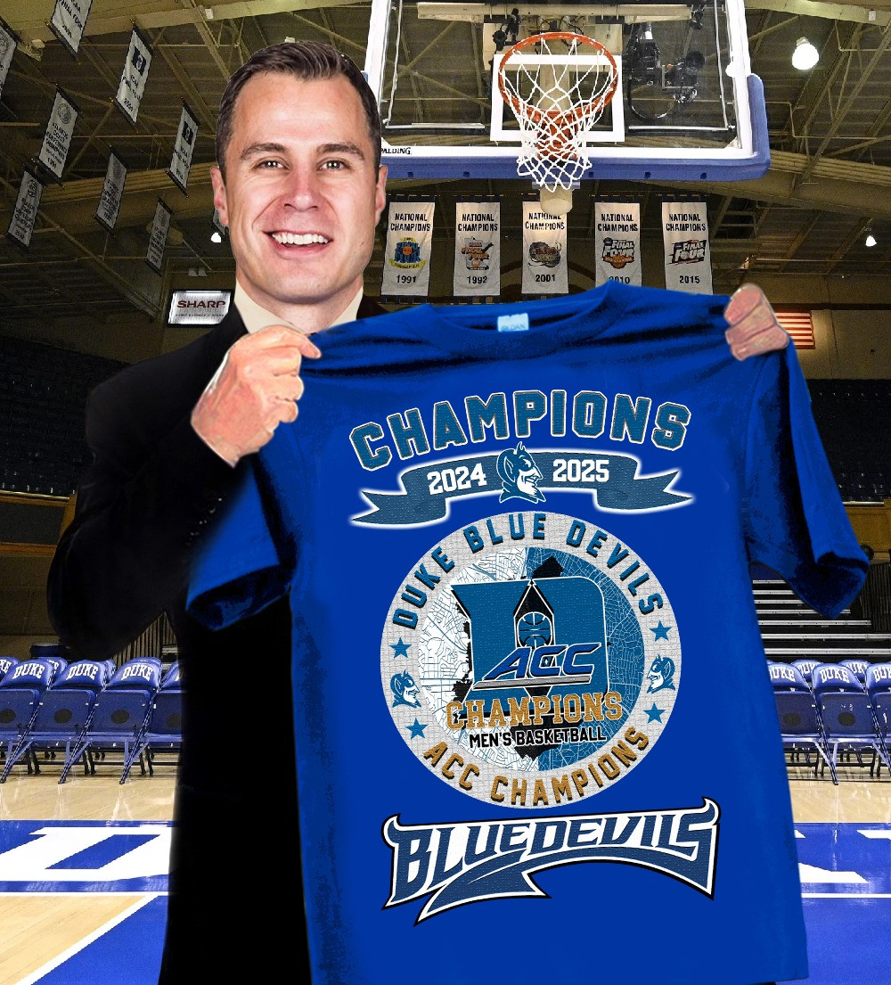 Duke Blue Devils ACC Championship Shirt Men's Basketball Champions Apparel Fan Gifts Items