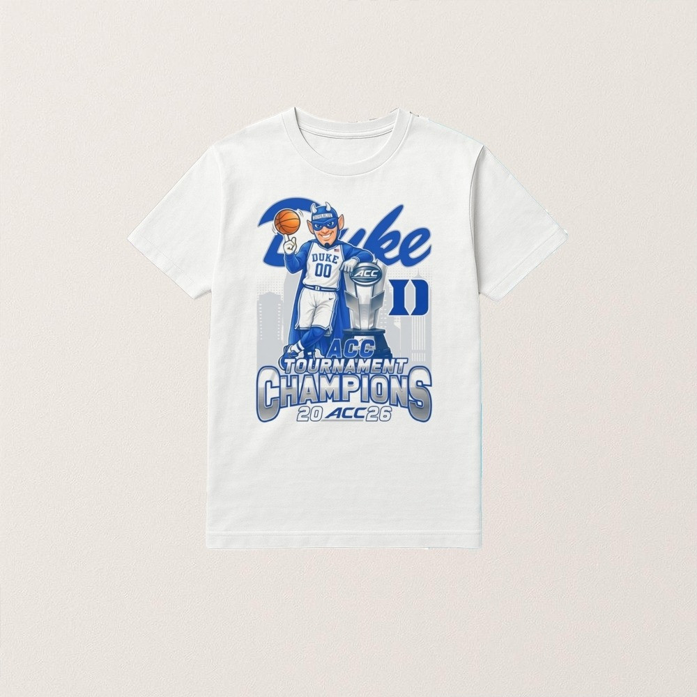 Duke Blue Devils ACC Tournament Champions 2026 Shirt Mascot Fan Apparel Best Gift For Basketball Fans