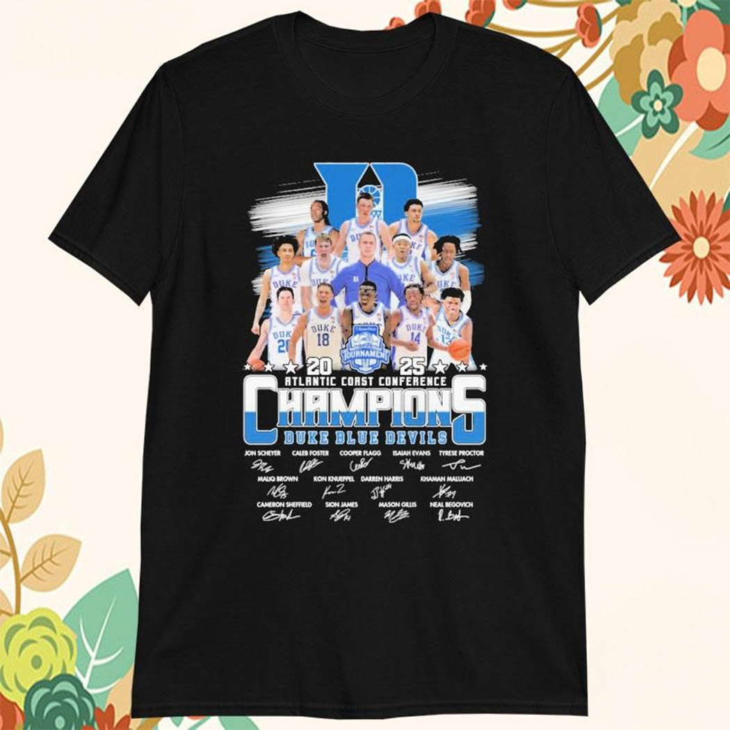 Duke Blue Devils Atlantic Coast Conference Champions 2025 T-Shirt Duke Championship Shirt