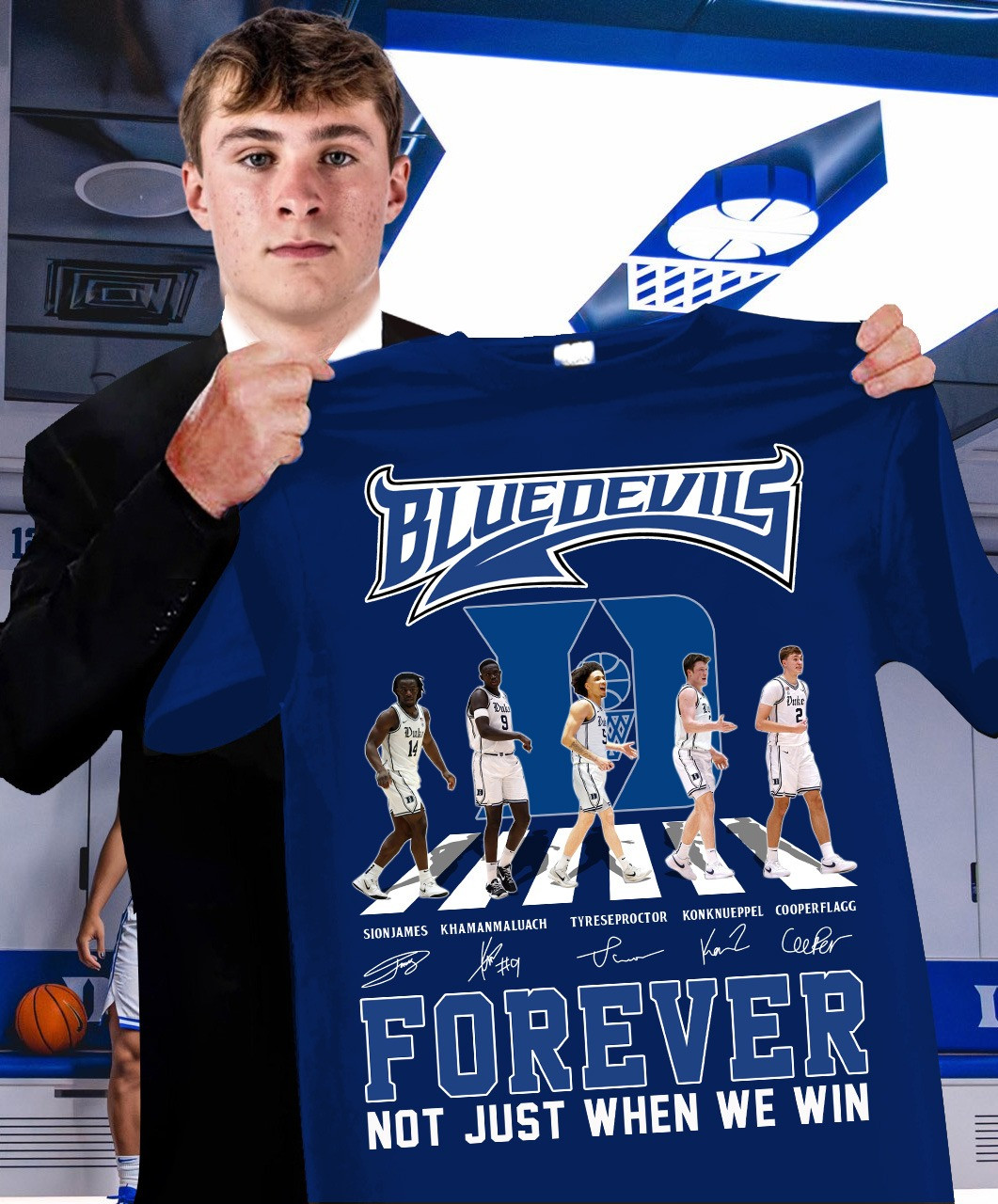 Duke Blue Devils Forever Not Just When We Win Shirt Support Basketball Duke Fan Merch