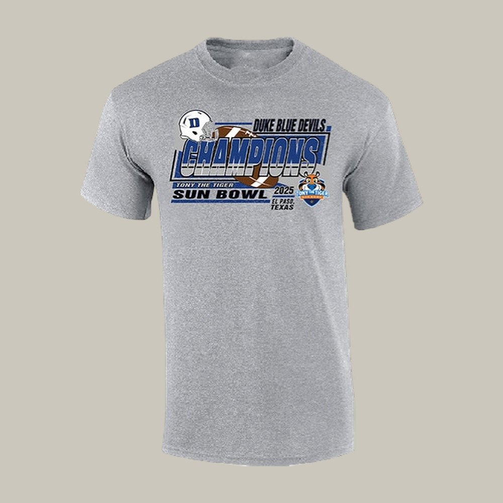 Duke Blue Devils Sun Bowl Champs T-Shirt Football Merch Duke Blue Devils Lover Gift