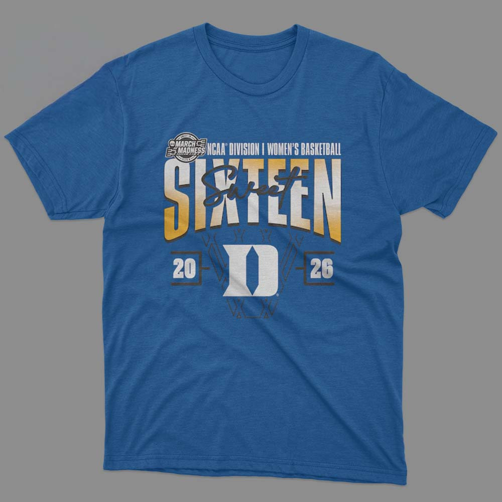 Duke Blue Devils Women's Basketball 2026 NCAA T-Shirt March Madness Sweet 16 Shirt