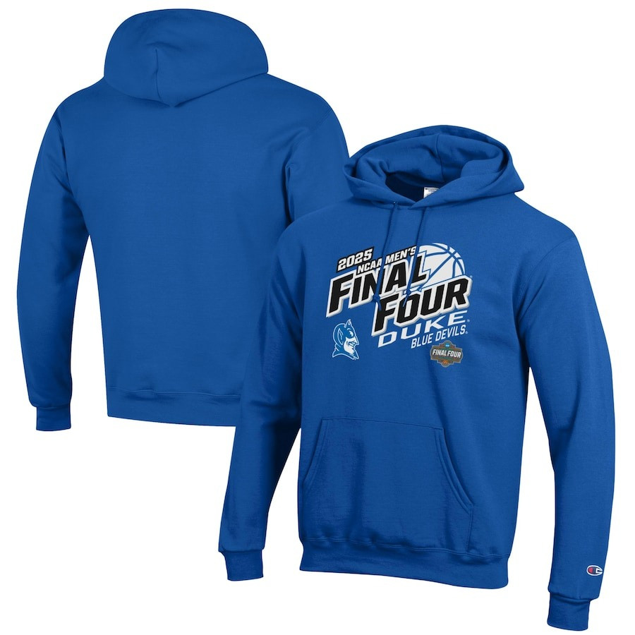 Duke Final Four Hoodie Duke Blue Devils Champion 2025 NCAA Final 4 Men's March Madness Merch