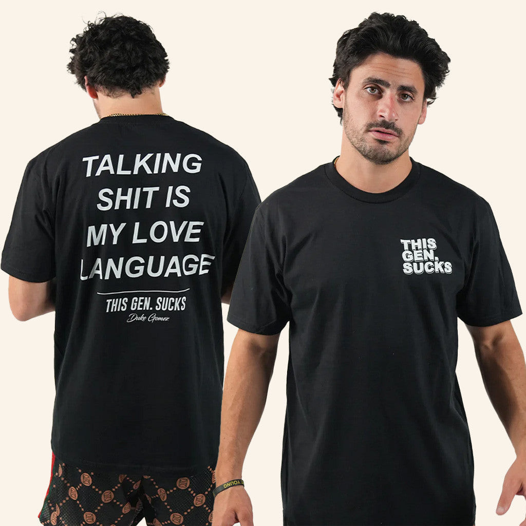 Duke Gomez Merch Talking Shit Is My Love Language T-Shirt Gifts For Besties Duke Gomez Merch Talking Shit Is My Love Language T-Shirt Gifts For Besties