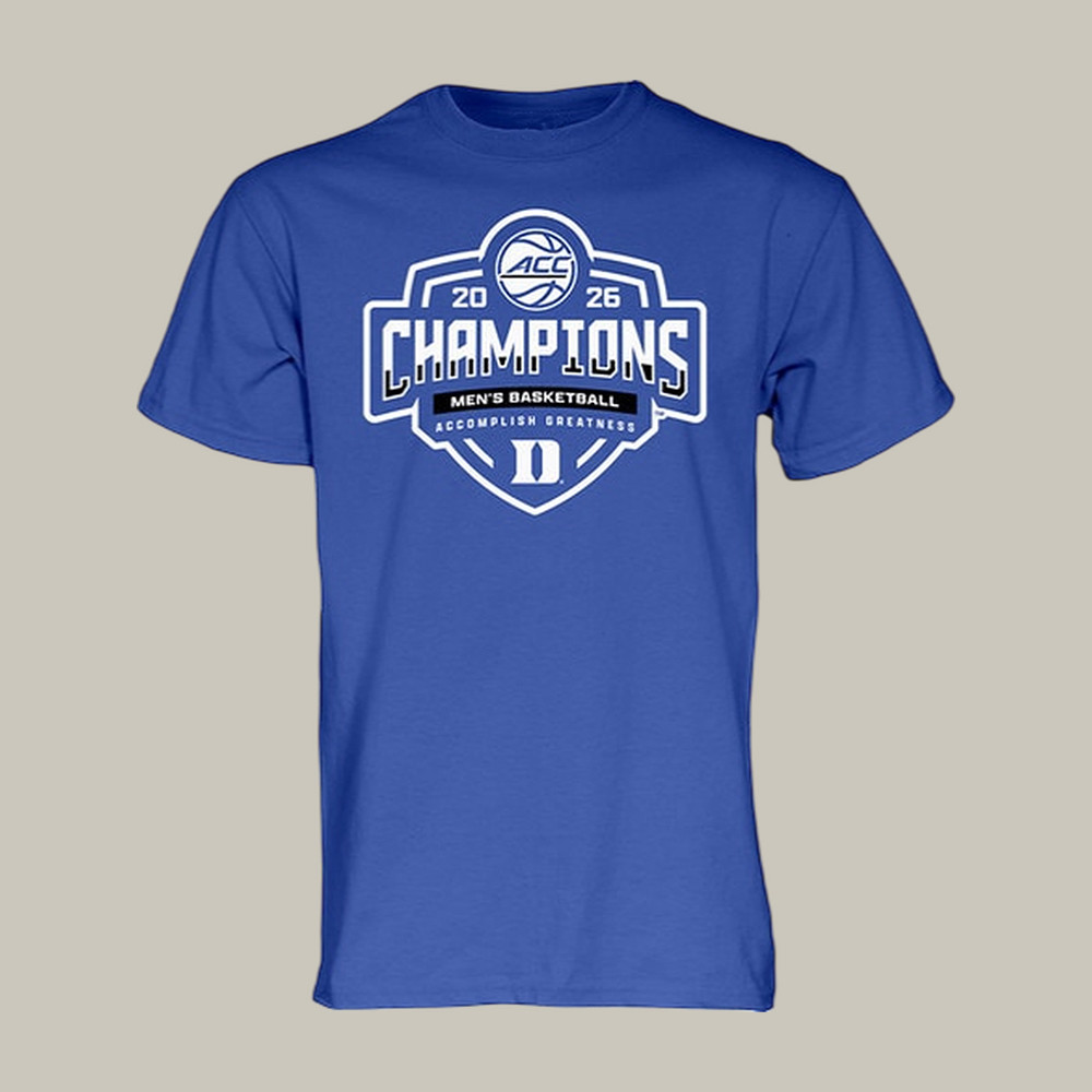 Duke Men's Basketball ACC Champs Locker Room T-Shirt Duke Blue Devils Clothes Gift Idea