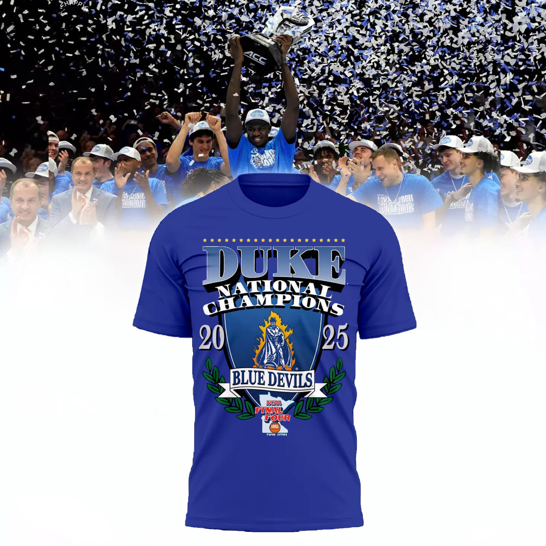 Duke National Champions 2025 Blue Devils T-Shirt Gifts For Basketball Fan