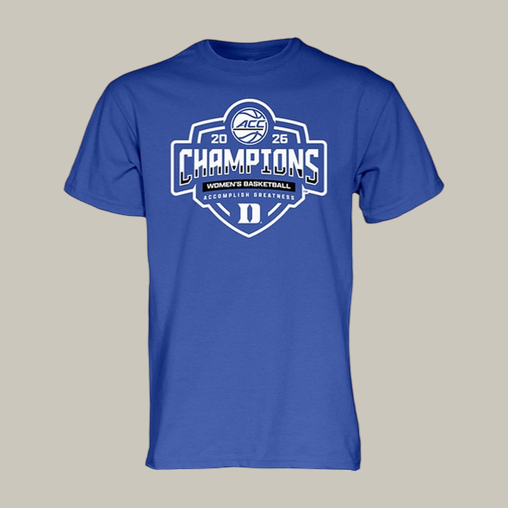 Duke Women's Basketball ACC Champs Locker Room T-Shirt Duke Blue Devils Shirt Basketball Gear
