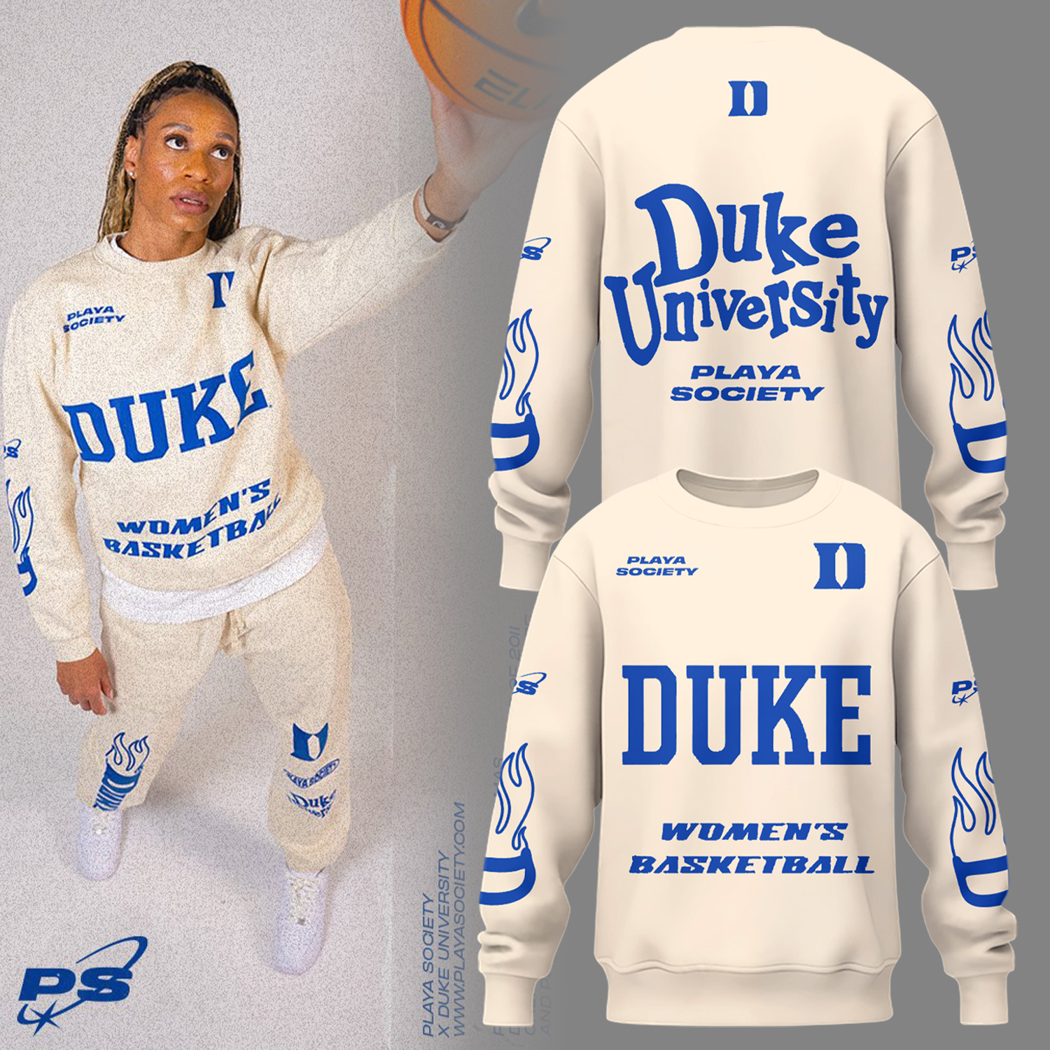 Duke x Playa Society Sweatshirt Presents For Basketball Players