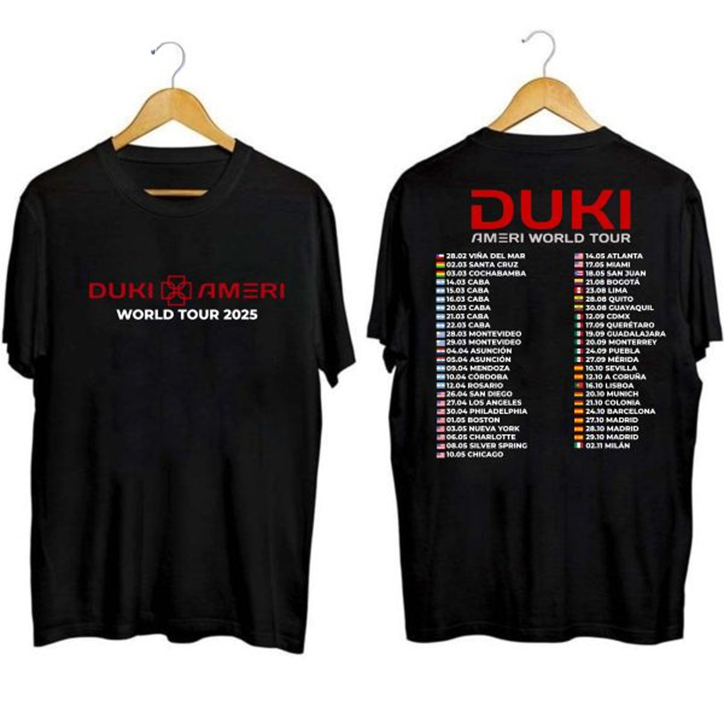 Duki Ameri World Tour 2025 Shirt Duki Merch Gifts For Rap Lovers