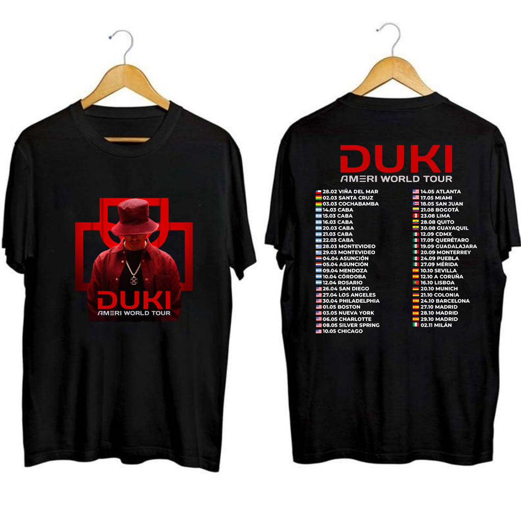 Duki Ameri World Tour Shirt Duki Merch Gifts For Rapper Fans