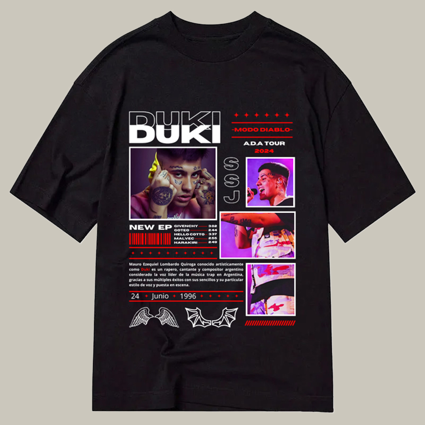 Duki Hip Hop Classic Shirt Humor Graphic T-Shirts Christmas Gift For Brother