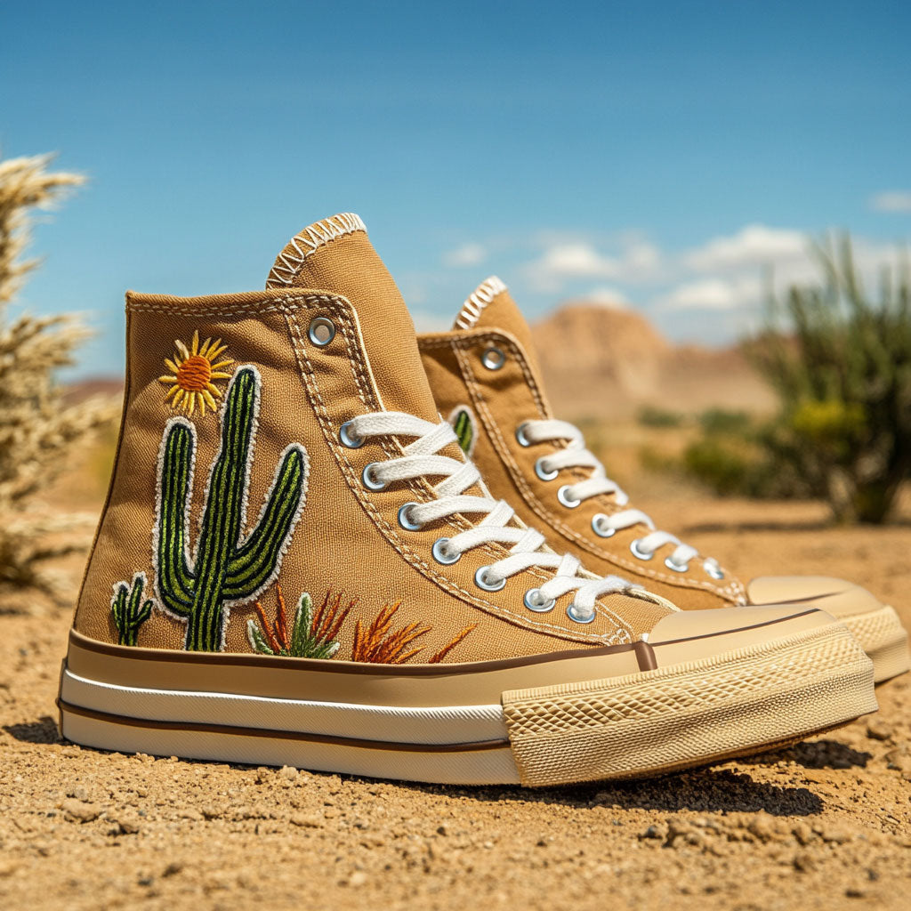 Dune Drifters Canvas High Tops Casual Merch Outfit