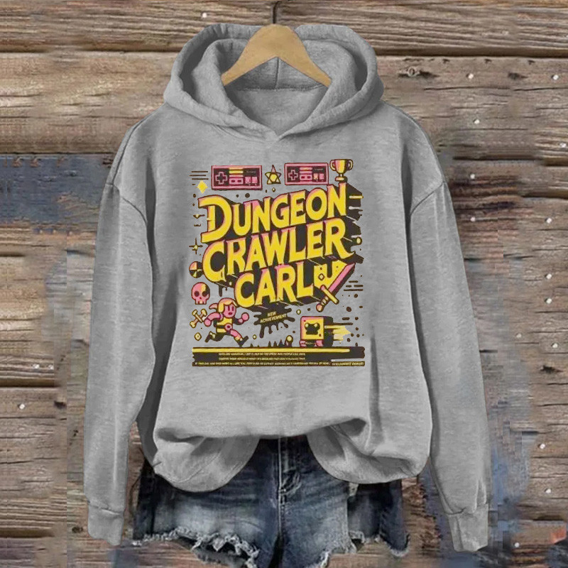 Dungeon Crawler Carl Hoodie Donut And Mongo Clothing Gifts for Girlfriend