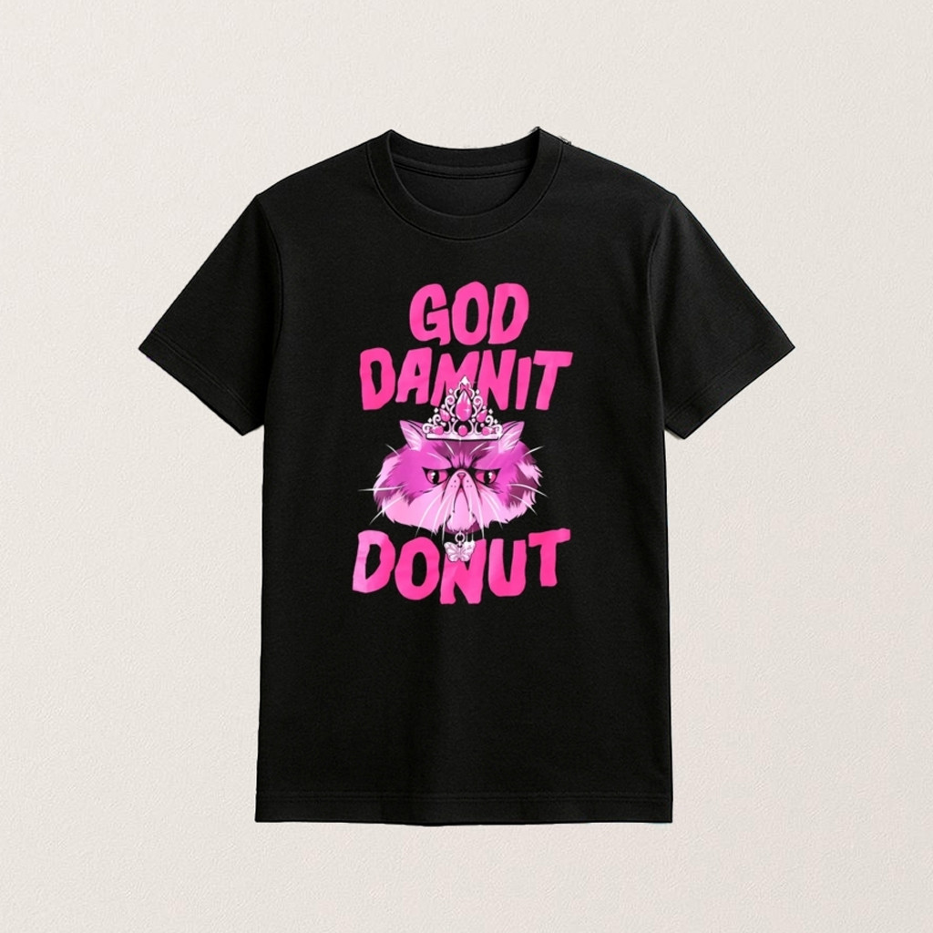Dungeon Crawler Carl Merch Cat God Damnit Donut Shirt Gifts For Book Lovers