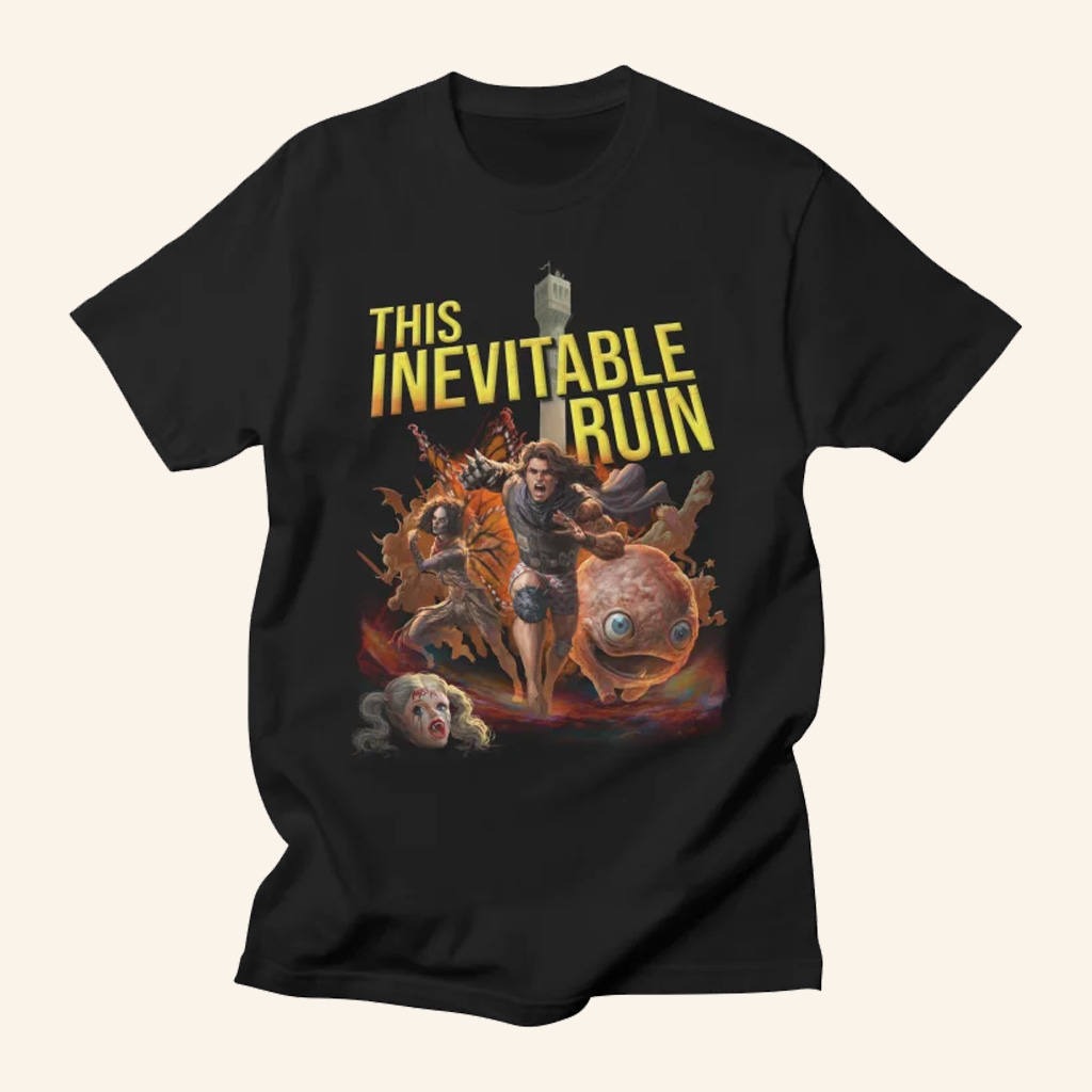 Dungeon Crawler Carl Merch DCC Book 7 T-Shirt This Inevitable Run Shirt Best Gifts For Son Dungeon Crawler Carl Merch DCC Book 7 T-Shirt This Inevitable Run Shirt Best Gifts For Son