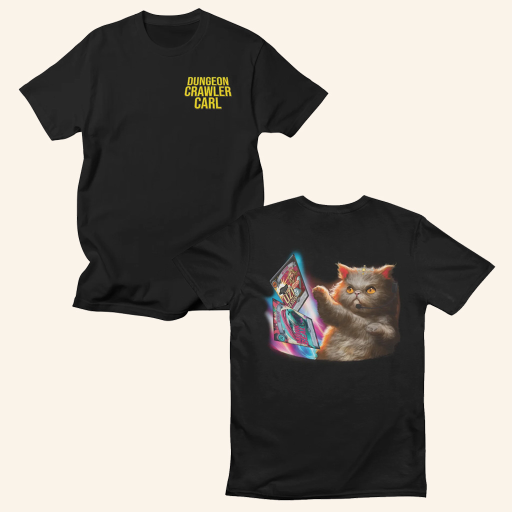 Dungeon Crawler Carl Merch Donut Book T-Shirt Birthday Present For Son