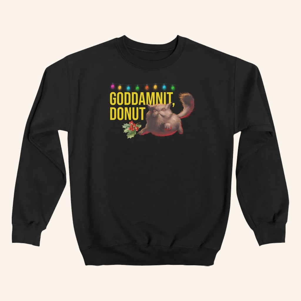 Dungeon Crawler Carl Merch Donut Holiday Sweatshirt Christmas Gifts For Him