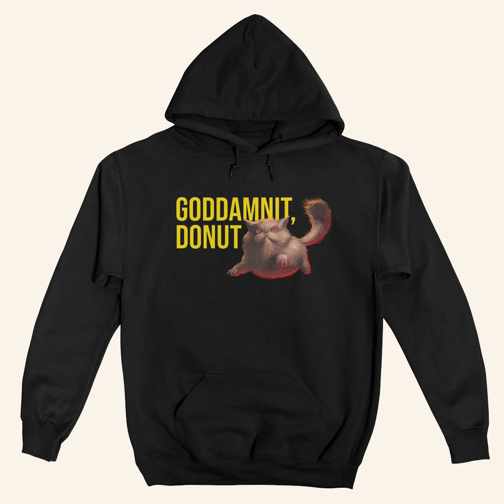 Dungeon Crawler Carl Merch Goddamnit Donut Hoodie Christmas Gifts For Besties Dungeon Crawler Carl Merch Goddamnit Donut Hoodie Christmas Gifts For Besties