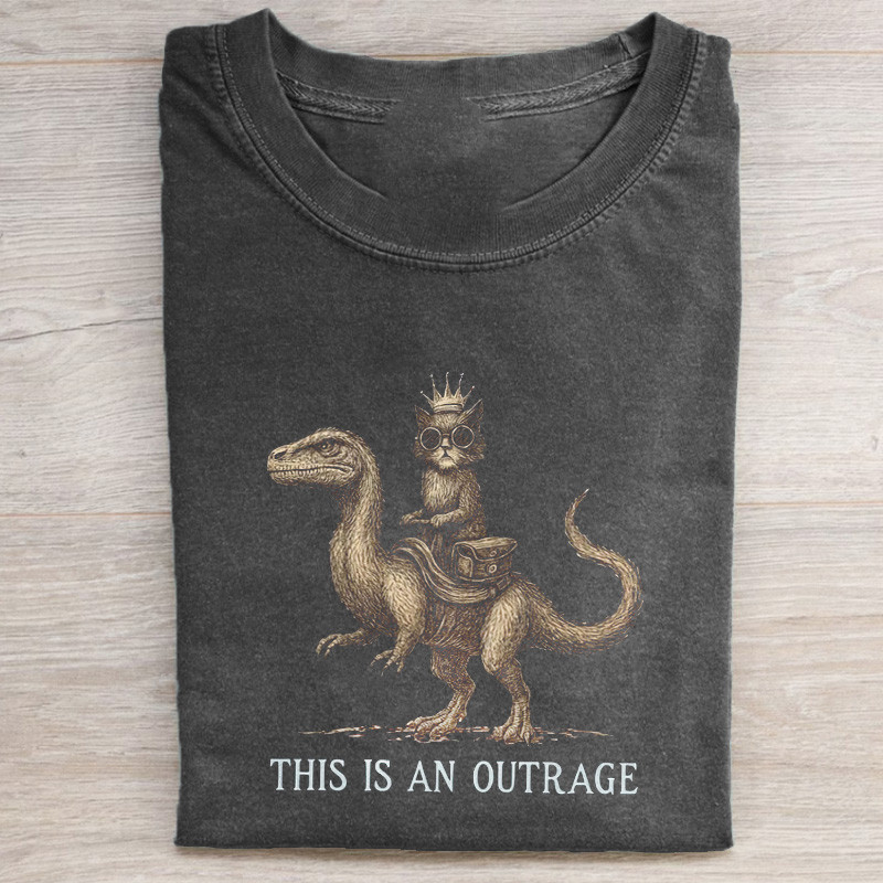 Dungeon Crawler Carl T-Shirt Donut Riding Mongo Clothing Fantasy Cat Gift