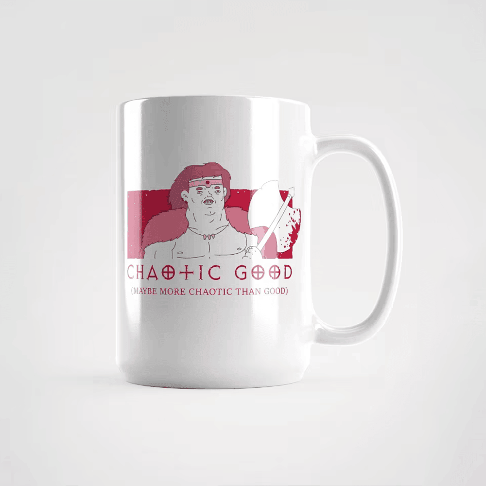 Dungeon Soup Merch Chaotic Good Barbarian Mug Gifts For Girlfriend