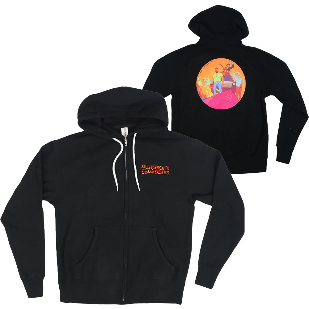 Dungeons And Daddies Merch Zip Up Hoodie Dndads Dungeonsanddaddies Podcast Merch Gifts