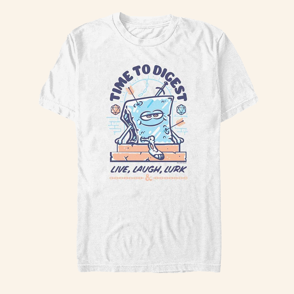 Dungeons And Dragons Merch Time To Digest Live Laugh Lurk Gelatinous Cube T-Shirt Gifts For Him