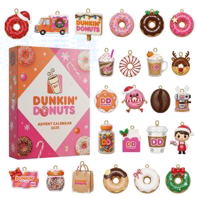 Dunkin Donuts Advent Calendar 2025 Food Themed Christmas Calendar Xmas Gift Ideas