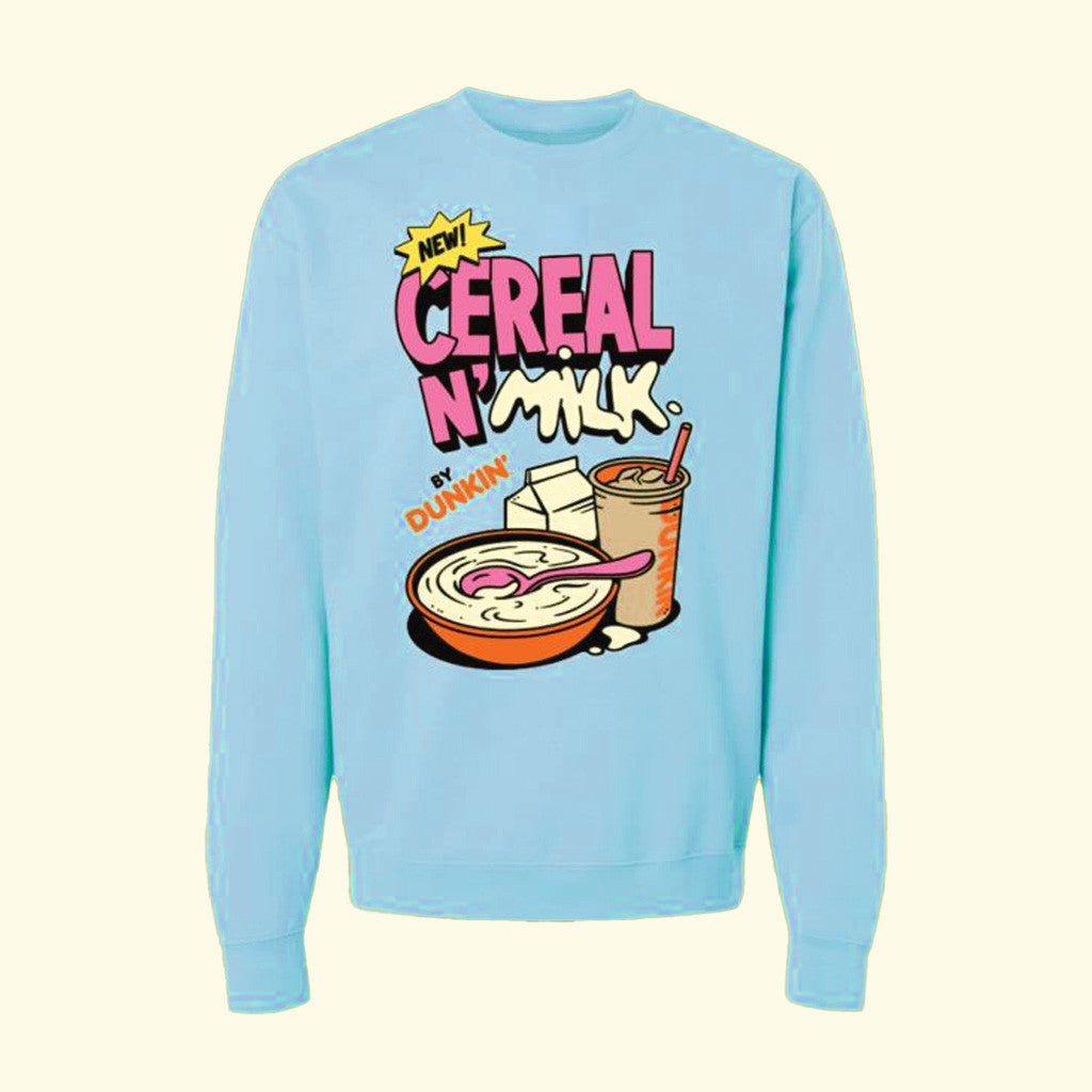 Dunkin Gear Merch Cereal N Milk Crewneck Sweatshirt Birthday Ideas For Her Dunkin Gear Merch Cereal N Milk Crewneck Sweatshirt Birthday Ideas For Her