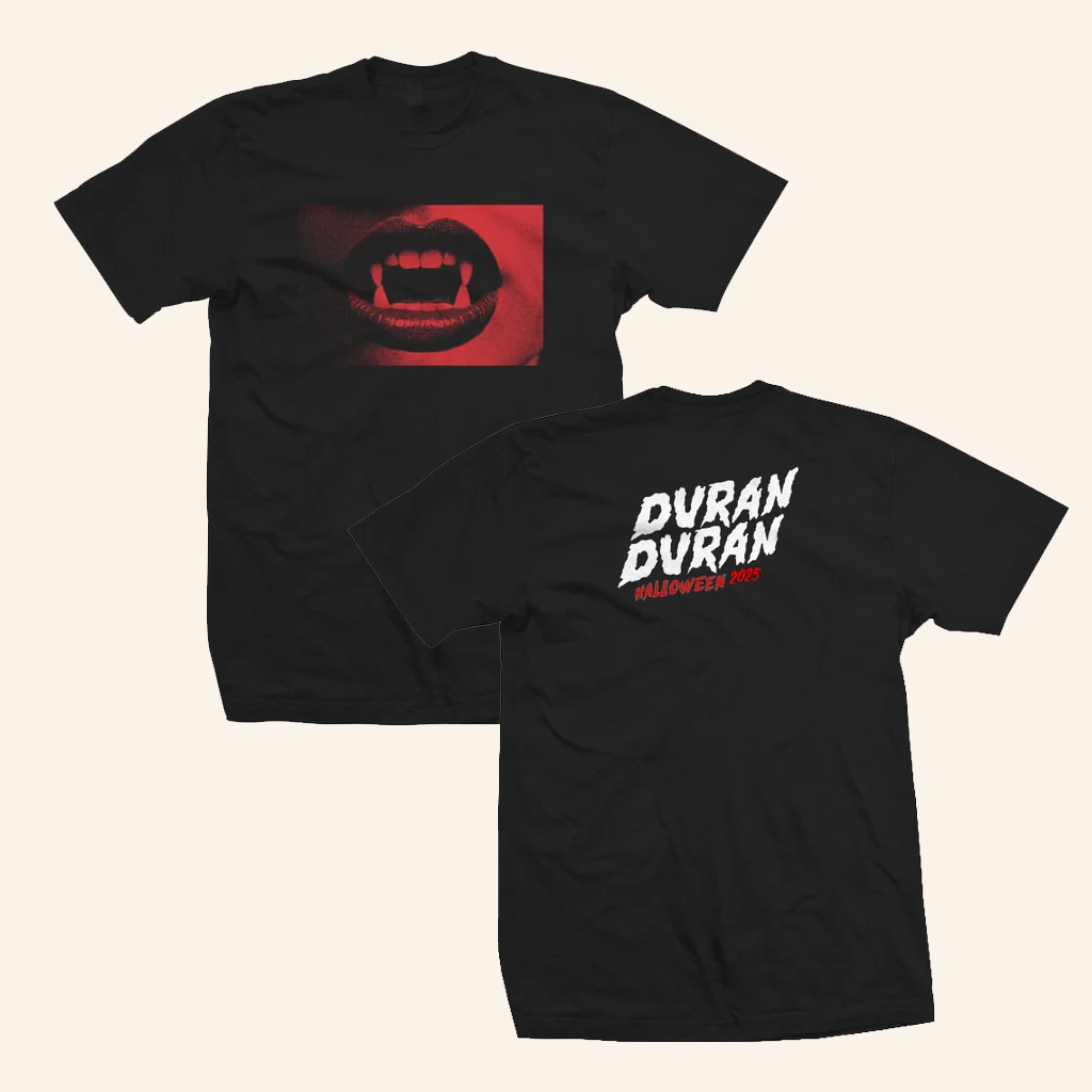 Duran Duran Merch Black Halloween Mouth T-Shirt Presents For Friends