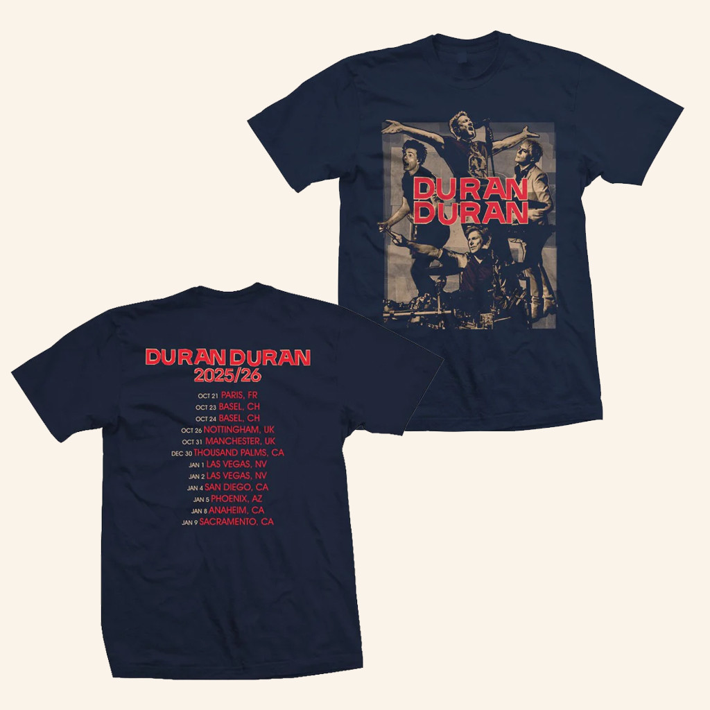 Duran Duran Merch Collage Bandshot Tour T-Shirt Christmas Gifts For Pop Fans