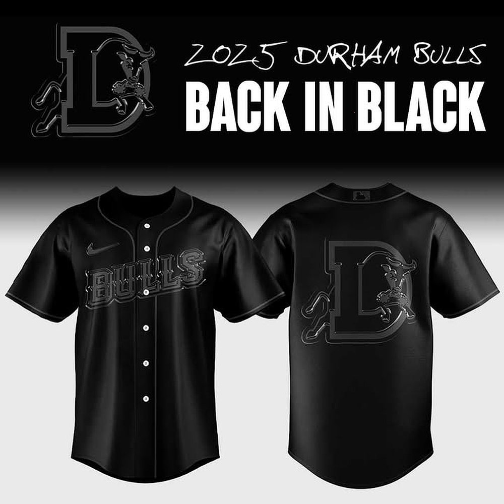 Durham Bulls Back In Black Limited Jersey Best Gifts For Baseball Lovers