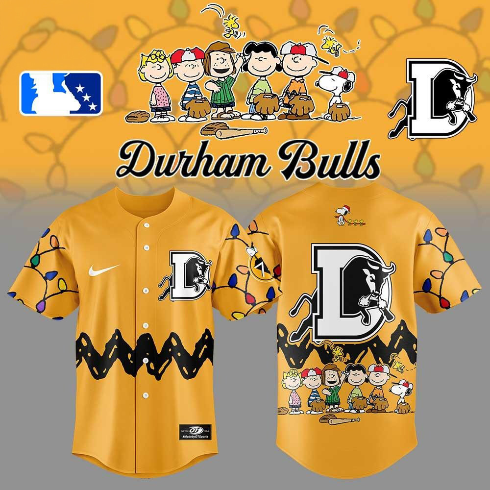 Durham Bulls x Peanuts Limited Edition Baseball Jersey Cool Baseball Gifts