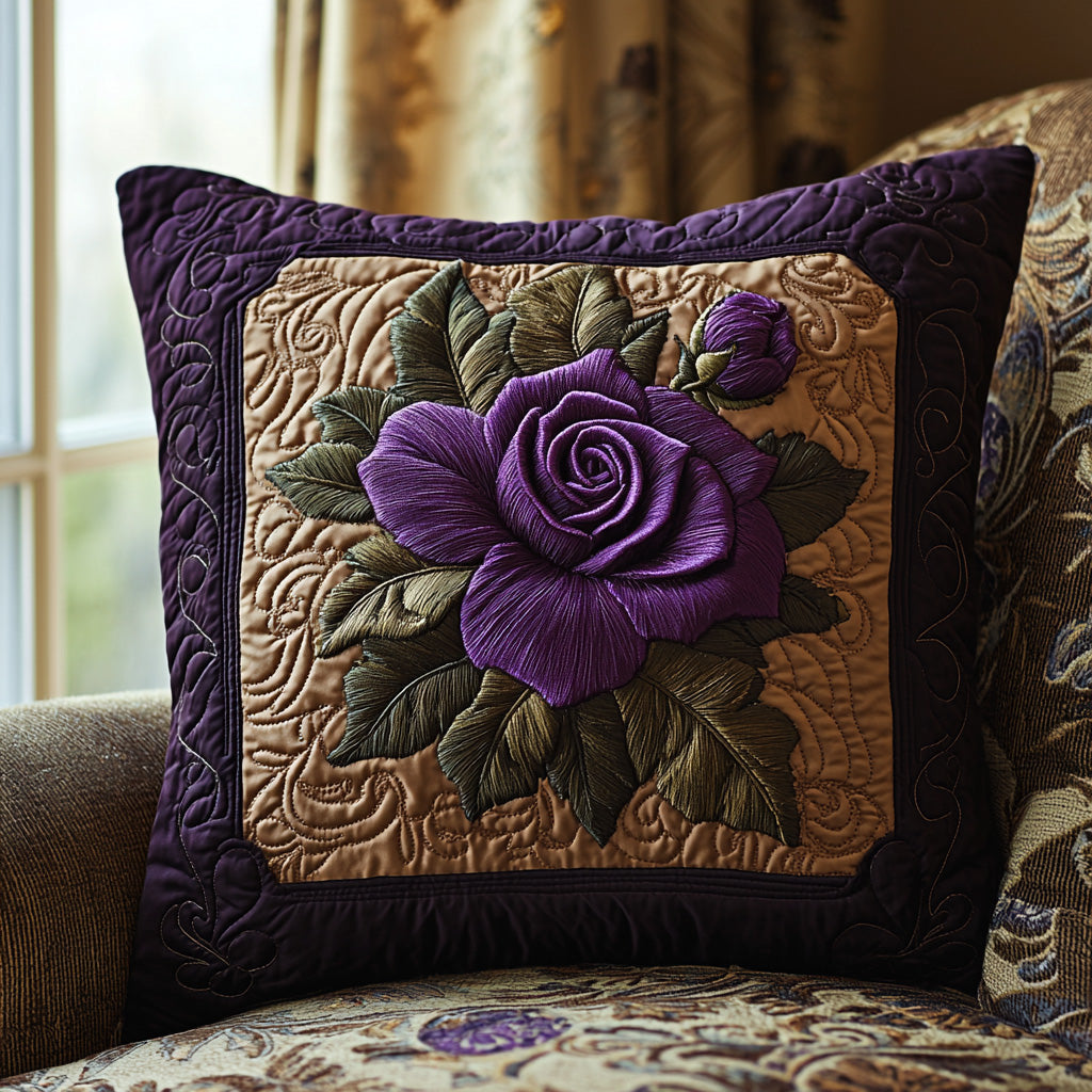 Dusky Rose Quilted Pillow Case Best Throw Pillow Covers Best Gifts For Flower Lovers