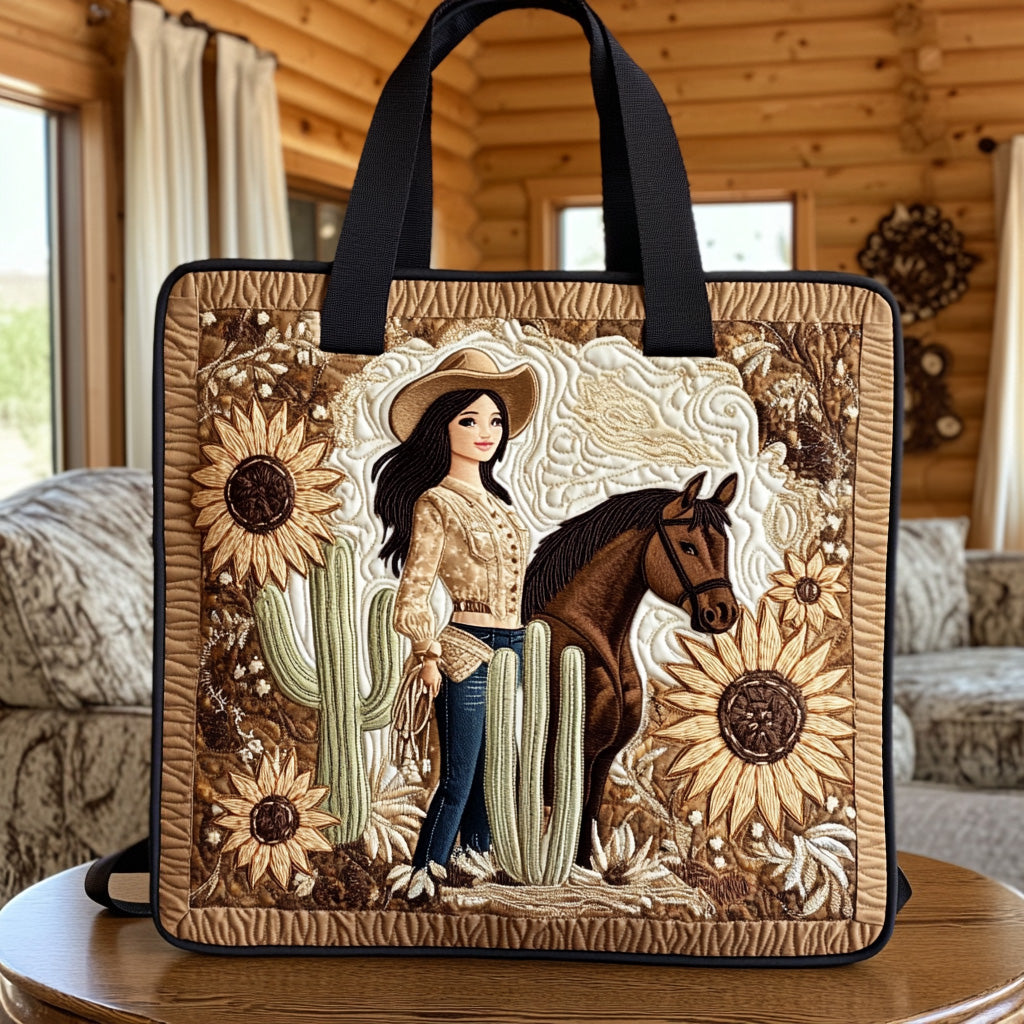 Dust Petals Quilted Tote Bag Horse Present Ideas