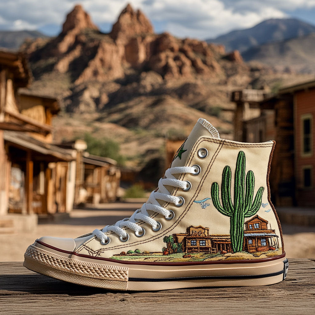 Dustland Rider Canvas High Tops Street Style Merch