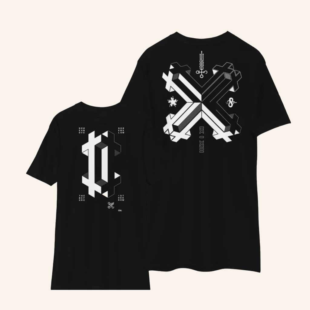 Dustrial Merch Doublecross Black T-Shirt Birthday Present For Husband Dustrial Merch Doublecross Black T-Shirt Birthday Present For Husband