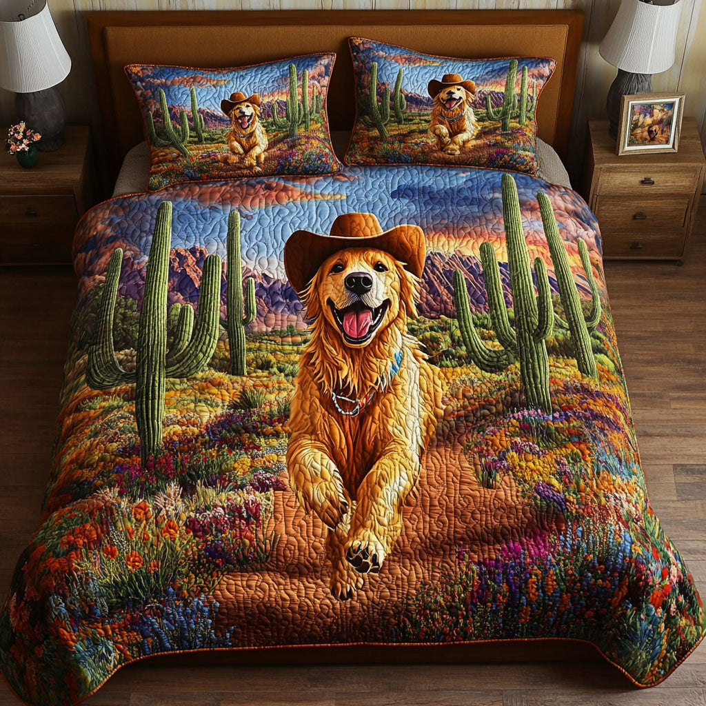 Dusty Paws Quilted Bedding Set Personalized Bedding Set Gift for Couples