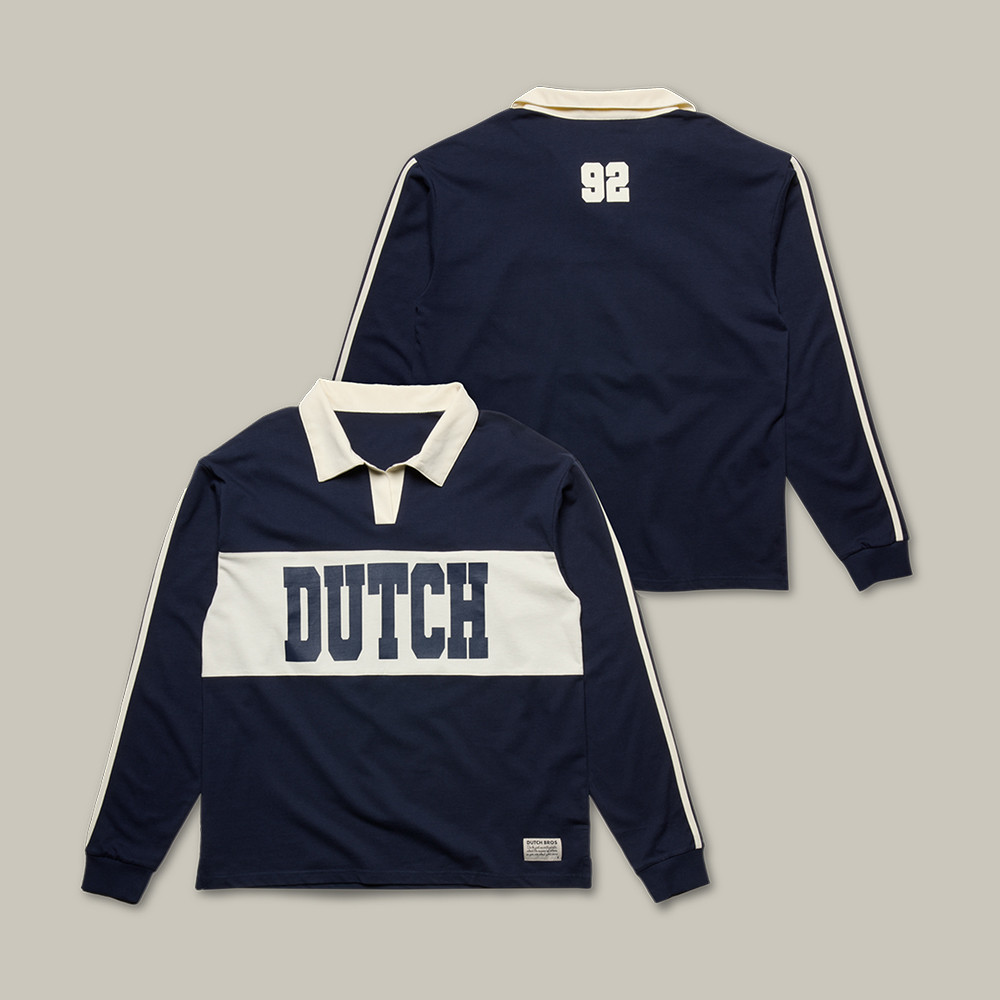 Dutch Bros 92 Polo Long Sleeve Shirt American Coffee Chain Merch Dutch Bros Gift For Streetwear